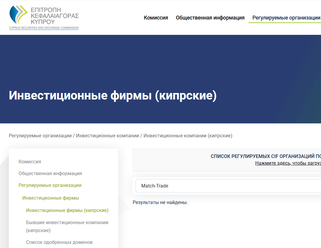 проверка Match-Trade Technologies