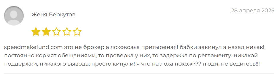 отзывы о SpeedMakeFund
