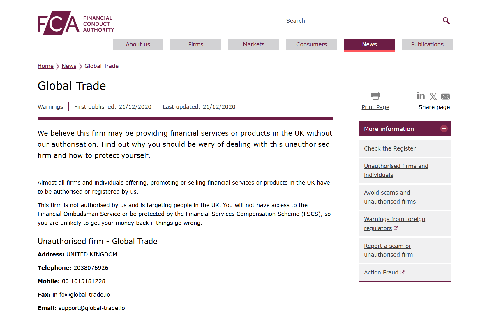 информация о  Global Trade 2U
