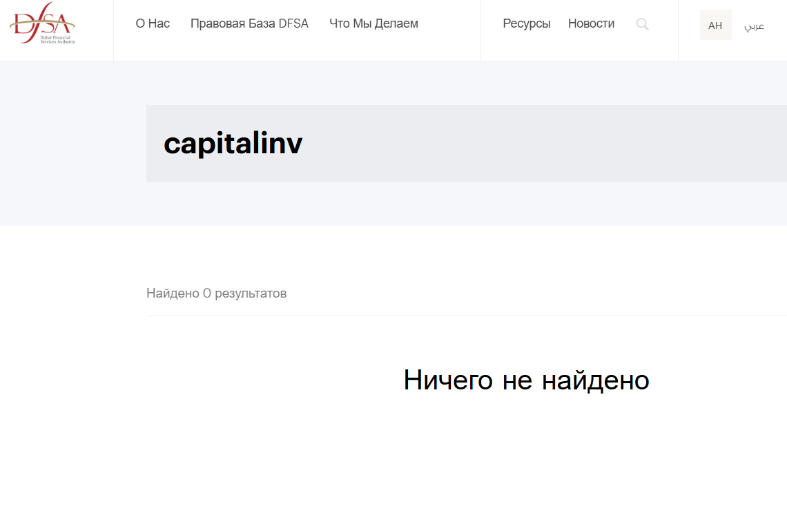 информация о Capital Investments