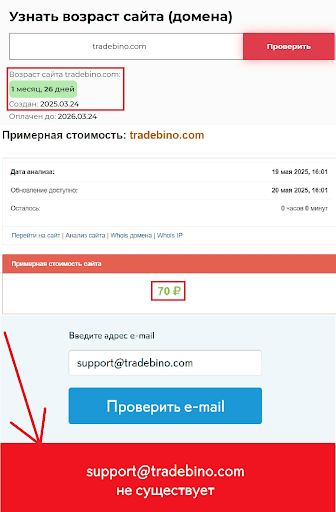 TradeBino скам