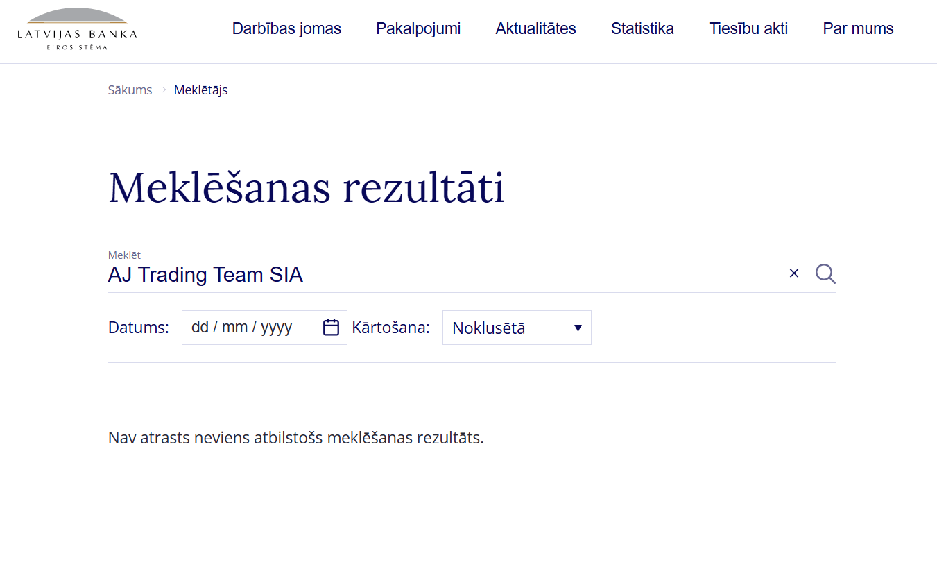 обзор на AJ Trading Team SIA