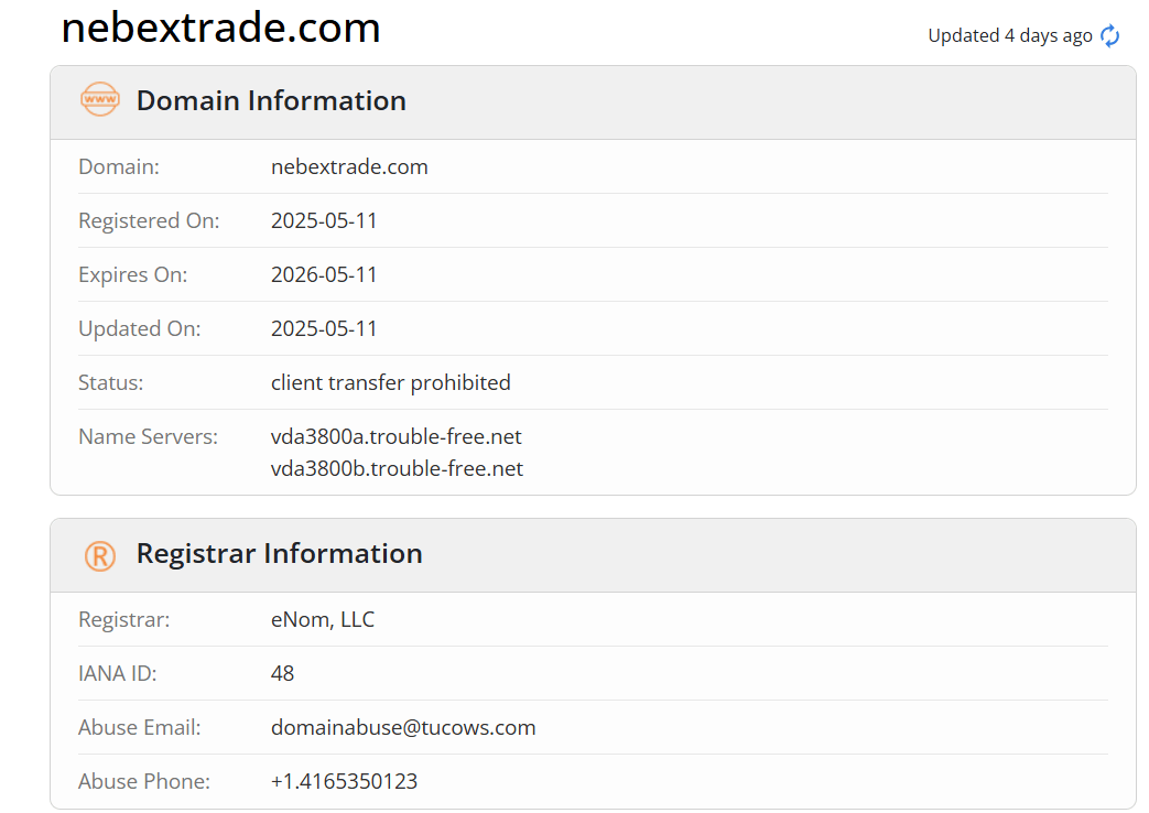 домен NebexTrade