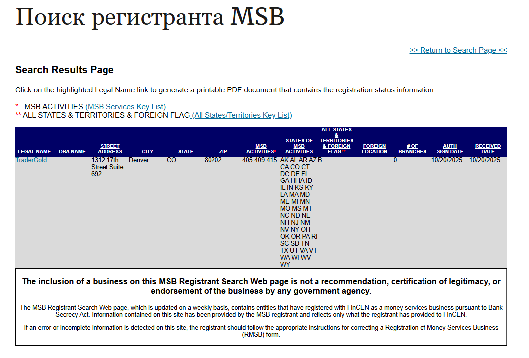 Tradergold обзор
