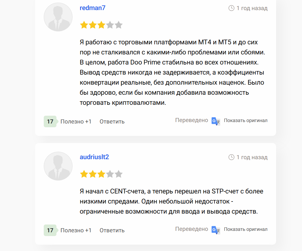 отзывы о D Prime