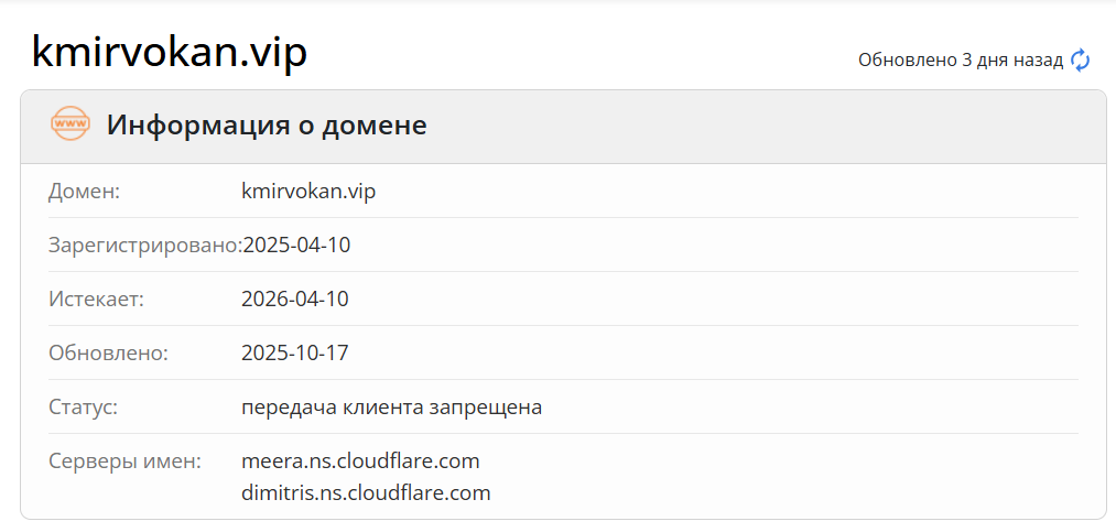 Kmirvokan — независимый обзор брокера и честные отзывы о проекте, Фото № 2 домен Kmirvokan