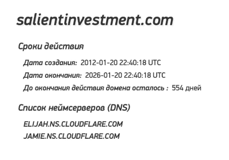 Salient Investment / SaliGroup скам