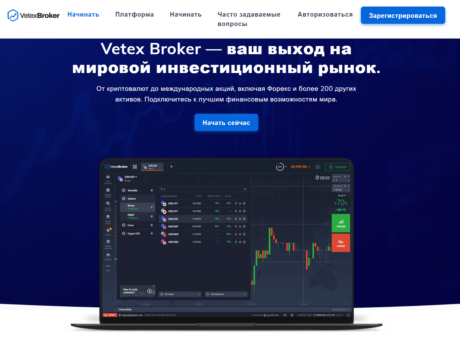 обзор на Vetex Broker