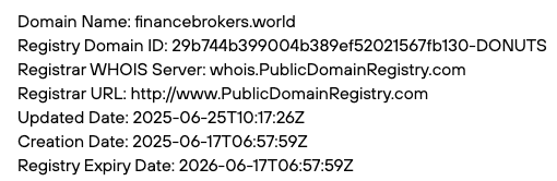 домен Finance Brokers