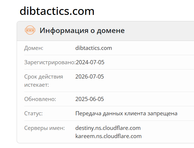 домен DIBTactics