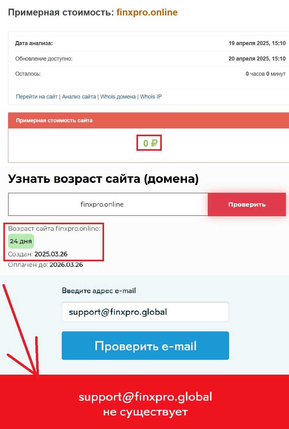 finxpro лохотрон