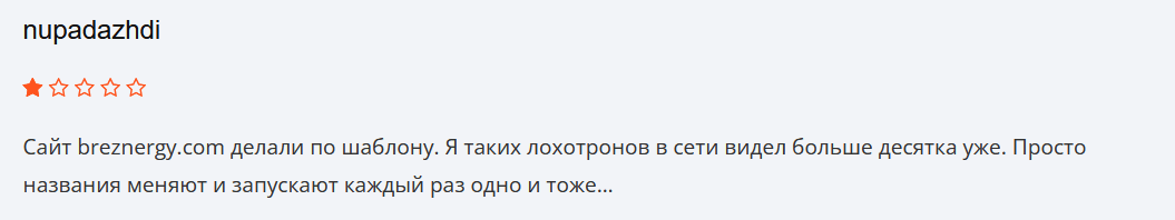 Breznergy отзывы