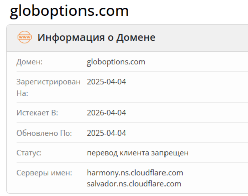 Global Options домен