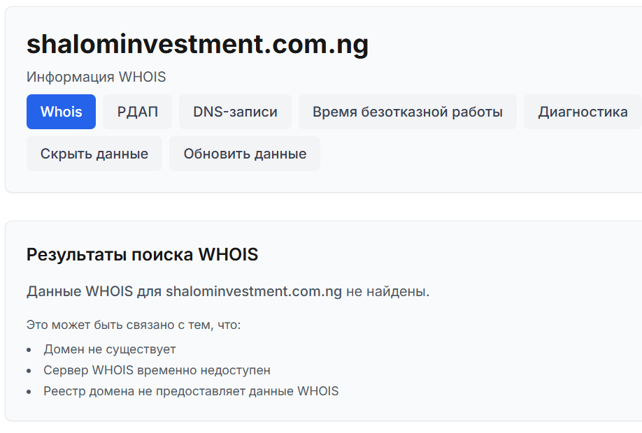 Shalom Investment Limited отзывы — обзор брокера, проверка документов, Фото № 2 что известно о Shalom Investment & Financial Services Limited
