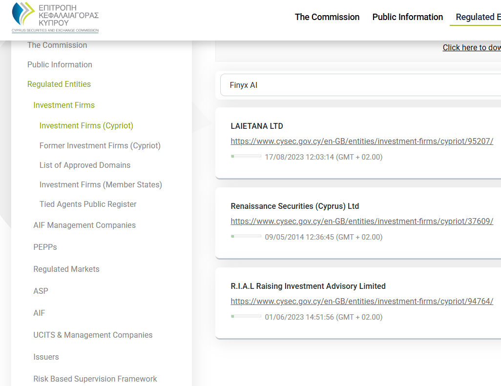 информация о Finyx AI